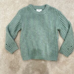 Girls Sadie and Sage Green Knit Sweater, size L